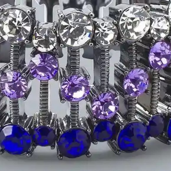 WHBM GORGEOUS! Ultraviolet Stretch Bracelet Purple Blue Violet Ombre - Picture 3 of 4